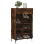 Zapatero madera de ingeniería roble ahumado 60x35x105 cm by , Closets and storage - Ref: Foro24-829617, Price: 76,71 €, Disco...
