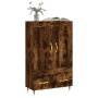 Aparador alto madera de ingeniería roble ahumado 69,5x31x115 cm by , Sideboards - Ref: Foro24-830305, Price: 83,47 €, Discoun...