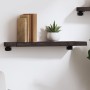 Estante de pared madera roble tratada marrón oscuro 60x20x4 cm by , Shelves and shelves - Ref: Foro24-363762, Price: 35,13 €,...