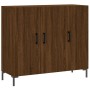 Aparador de madera de ingeniería marrón roble 90x34x80 cm von , Sideboards - Ref: Foro24-828115, Preis: 85,10 €, Rabatt: %