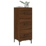 Aparador madera de ingeniería marrón roble 34,5x34x90 cm von , Sideboards - Ref: Foro24-828611, Preis: 74,39 €, Rabatt: %