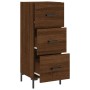 Aparador madera de ingeniería marrón roble 34,5x34x90 cm de , Aparadores - Ref: Foro24-828611, Precio: 74,39 €