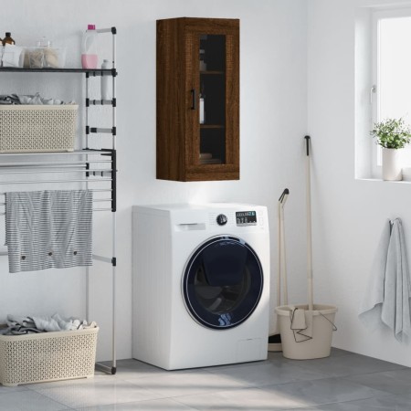 Armario de pared marrón roble 34,5x34x90 cm by , Sideboards - Ref: Foro24-828915, Price: 53,22 €, Discount: %