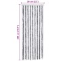 Cortina mosquitera gris y blanco chenilla 56x200 cm von , Moskitonetze für Fenster - Ref: Foro24-315123, Preis: 33,75 €, Raba...