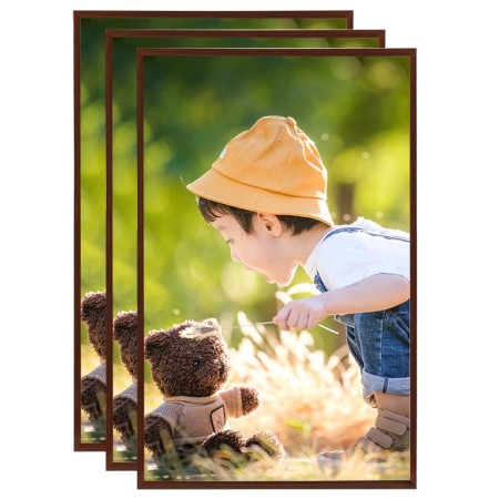 Marcos de fotos collage de mesa 3 uds bronce MDF 13x18 cm by , Photo frames - Ref: Foro24-332199, Price: 11,60 €, Discount: %