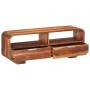 Mueble de TV madera maciza de acacia 110x30x40 cm de , Almacenamiento para CD y DVD - Ref: Foro24-351784, Precio: 233,94 €, D...