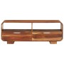 Mueble de TV madera maciza de acacia 110x30x40 cm de , Almacenamiento para CD y DVD - Ref: Foro24-351784, Precio: 233,94 €, D...