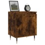 Mesita de noche madera de ingeniería roble ahumado 40x30x50 cm by , Nightstands - Ref: Foro24-826822, Price: 35,86 €, Discoun...