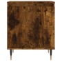 Mesita de noche madera de ingeniería roble ahumado 40x30x50 cm by , Nightstands - Ref: Foro24-826822, Price: 35,86 €, Discoun...