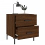 Mesita de noche madera de ingeniería roble marrón 40x35x47,5 cm de , Mesitas de noche - Ref: Foro24-827322, Precio: 51,05 €, ...
