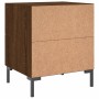 Mesita de noche madera de ingeniería roble marrón 40x35x47,5 cm de , Mesitas de noche - Ref: Foro24-827322, Precio: 51,05 €, ...