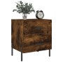 Mesita de noche madera ingeniería roble ahumado 40x35x47,5 cm by , Nightstands - Ref: Foro24-827334, Price: 53,05 €, Discount: %