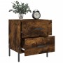 Mesita de noche madera ingeniería roble ahumado 40x35x47,5 cm by , Nightstands - Ref: Foro24-827334, Price: 53,05 €, Discount: %