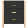 Aparador de madera contrachapada negro 62x38x70 cm by , Sideboards - Ref: Foro24-345673, Price: 101,59 €, Discount: %