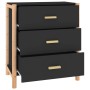Aparador de madera contrachapada negro 62x38x70 cm by , Sideboards - Ref: Foro24-345673, Price: 101,59 €, Discount: %