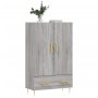 Aparador alto madera de ingeniería gris Sonoma 69,5x31x115 cm von , Sideboards - Ref: Foro24-828226, Preis: 89,81 €, Rabatt: %