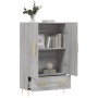 Aparador alto madera de ingeniería gris Sonoma 69,5x31x115 cm von , Sideboards - Ref: Foro24-828226, Preis: 89,81 €, Rabatt: %