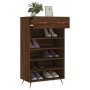 Zapatero madera de ingeniería roble marrón 60x35x105 cm by , Closets and storage - Ref: Foro24-829587, Price: 74,54 €, Discou...