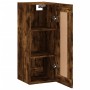 Armario de pared madera ingeniería roble ahumado 34,5x34x90 cm de , Aparadores - Ref: Foro24-830497, Precio: 50,44 €, Descuen...