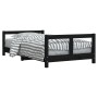 Estructura de cama para niños madera de pino negro 80x160 cm de , Cunas y camas para niños - Ref: Foro24-834431, Precio: 94,5...