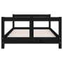 Estructura de cama para niños madera de pino negro 80x160 cm de , Cunas y camas para niños - Ref: Foro24-834431, Precio: 94,5...