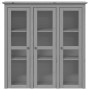 Armario con puertas de vidrio BODO madera maciza pino gris by , Sideboards - Ref: Foro24-355079, Price: 276,23 €, Discount: %