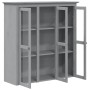 Armario con puertas de vidrio BODO madera maciza pino gris by , Sideboards - Ref: Foro24-355079, Price: 276,23 €, Discount: %