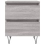 Mesita de noche madera de ingeniería gris Sonoma 40x35x50 cm by , Nightstands - Ref: Foro24-826888, Price: 47,19 €, Discount: %