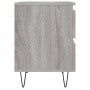 Mesita de noche madera de ingeniería gris Sonoma 40x35x50 cm by , Nightstands - Ref: Foro24-826888, Price: 47,19 €, Discount: %