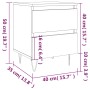 Mesita de noche madera de ingeniería gris Sonoma 40x35x50 cm by , Nightstands - Ref: Foro24-826888, Price: 47,19 €, Discount: %