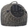 Transportín para gatos sauce natural gris 60x45x45 cm by , Pet carriers and boxes - Ref: Foro24-170906, Price: 129,62 €, Disc...