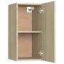 Oak-colored plywood TV cabinet 30.5x30x60 cm by vidaXL, TV Furniture - Ref: Foro24-803332, Price: 36,91 €, Discount: %