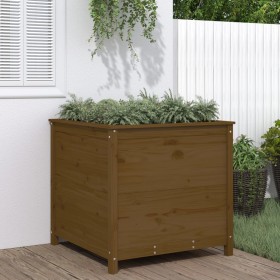 Jardinera madera maciza de pino marrón miel 82,5x82,5x78 cm de , Maceteros y jardineras - Ref: Foro24-825306, Precio: 115,97 ...