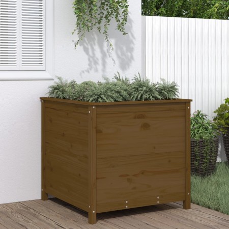 Jardinera madera maciza de pino marrón miel 82,5x82,5x78 cm de , Maceteros y jardineras - Ref: Foro24-825306, Precio: 115,97 ...