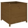 Jardinera madera maciza de pino marrón miel 82,5x82,5x78 cm de , Maceteros y jardineras - Ref: Foro24-825306, Precio: 115,97 ...
