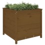 Jardinera madera maciza de pino marrón miel 82,5x82,5x78 cm de , Maceteros y jardineras - Ref: Foro24-825306, Precio: 115,97 ...