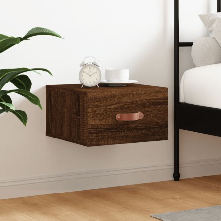 Mesita de noche de pared color roble marrón 35x35x20 cm by , Lockers and storage cabinets - Ref: Foro24-829786, Price: 29,42 ...