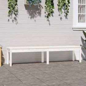 Banco de jardín de 2 plazas madera maciza pino 203,5x44x45 cm de vidaXL, Bancos de jardín - Ref: Foro24-824019, Precio: 106,0...
