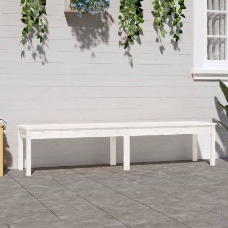 Solid pine wood 2-seater garden bench 203.5x44x45 cm by vidaXL, garden benches - Ref: Foro24-824019, Price: 106,73 €, Discoun...
