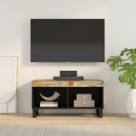 Mueble de TV madera maciza reciclada 85x33x43,5 cm de , Almacenamiento para CD y DVD - Ref: Foro24-352895, Precio: 86,65 €, D...