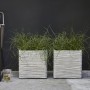 Capi Macetero Nature Rib cuadrado marfil 40x40 cm KOFI903 von , Töpfe und Pflanzgefäße - Ref: Foro24-424209, Preis: 91,60 €, ...
