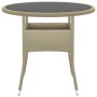 3-teiliges Garten-Ess-Set aus synthetischem Rattan in Beige von vidaXL, Gartensets - Ref: Foro24-3058480, Preis: 240,56 €, Ra...