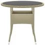 3-teiliges Garten-Ess-Set aus synthetischem Rattan in Beige von vidaXL, Gartensets - Ref: Foro24-3058480, Preis: 238,87 €, Ra...