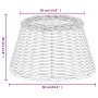 Pantalla para lámpara mimbre blanco Ø50x30 cm by , Lampshades - Ref: Foro24-364387, Price: 65,96 €, Discount: %