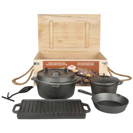 Esschert Design Juego de cocina de camping 7 piezas FF240 von , Geschirr und Küchenutensilien für Camping - Ref: Foro24-41146...