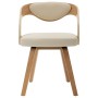 Sillas de comedor 6 uds madera curvada y cuero sintético crema von , Essstühle - Ref: Foro24-278845, Preis: 1,00 €, Rabatt: %