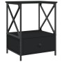 Mesita de noche madera de ingeniería negra 50x41x65 cm de , Mesitas de noche - Ref: Foro24-826083, Precio: 55,39 €, Descuento: %