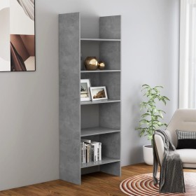 Betongraues Sperrholzregal 60x35x180 cm von vidaXL, Bücherregale und Regale - Ref: Foro24-803411, Preis: 56,04 €, Rabatt: %