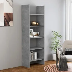 Betongraues Sperrholzregal 60x35x180 cm von vidaXL, Bücherregale und Regale - Ref: Foro24-803411, Preis: 57,70 €, Rabatt: %