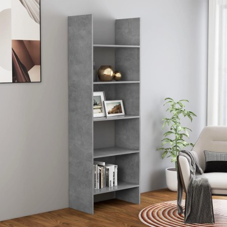 Betongraues Sperrholzregal 60x35x180 cm von vidaXL, Bücherregale und Regale - Ref: Foro24-803411, Preis: 56,04 €, Rabatt: %